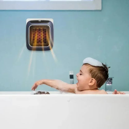 800W Mini Heater for Home Small Bathroom Heating Fans Wall Mounted PTC Ceramic Electric Heater with Remote Control Household